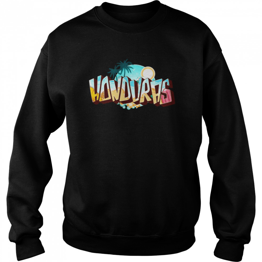 3d Text Honduras Design  Unisex Sweatshirt