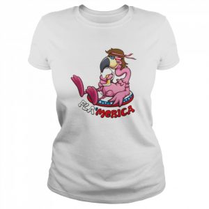 4th of July Flamingo Flamerica T-Shirt Classic Women's T-shirt