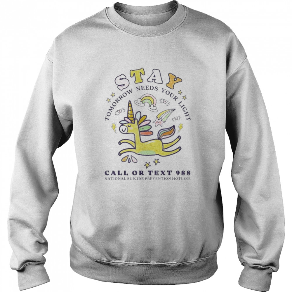 988 suicide prevention tomorrow needs you retro  Unisex Sweatshirt