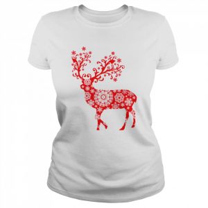 A Reindeer Full Of Stars For Christmas  Classic Women's T-shirt