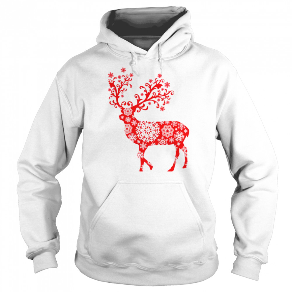 A Reindeer Full Of Stars For Christmas  Unisex Hoodie