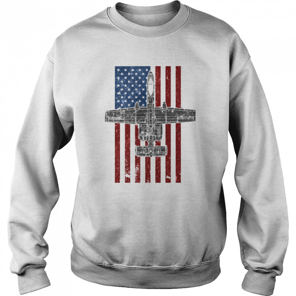 A10 Thunderbolt Vintage Flag  Unisex Sweatshirt