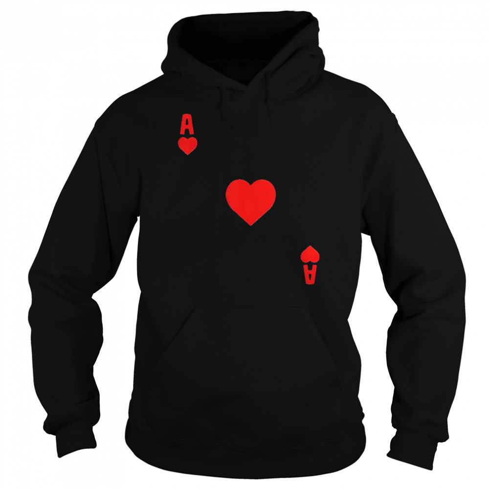 Ace of hearts cards deck Halloween  Unisex Hoodie