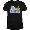 Aesthetic Art Snowman Gardener Snowman  Classic Men's T-shirt