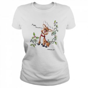 Aesthetic Design Reindeer Design Christmas  Classic Women's T-shirt