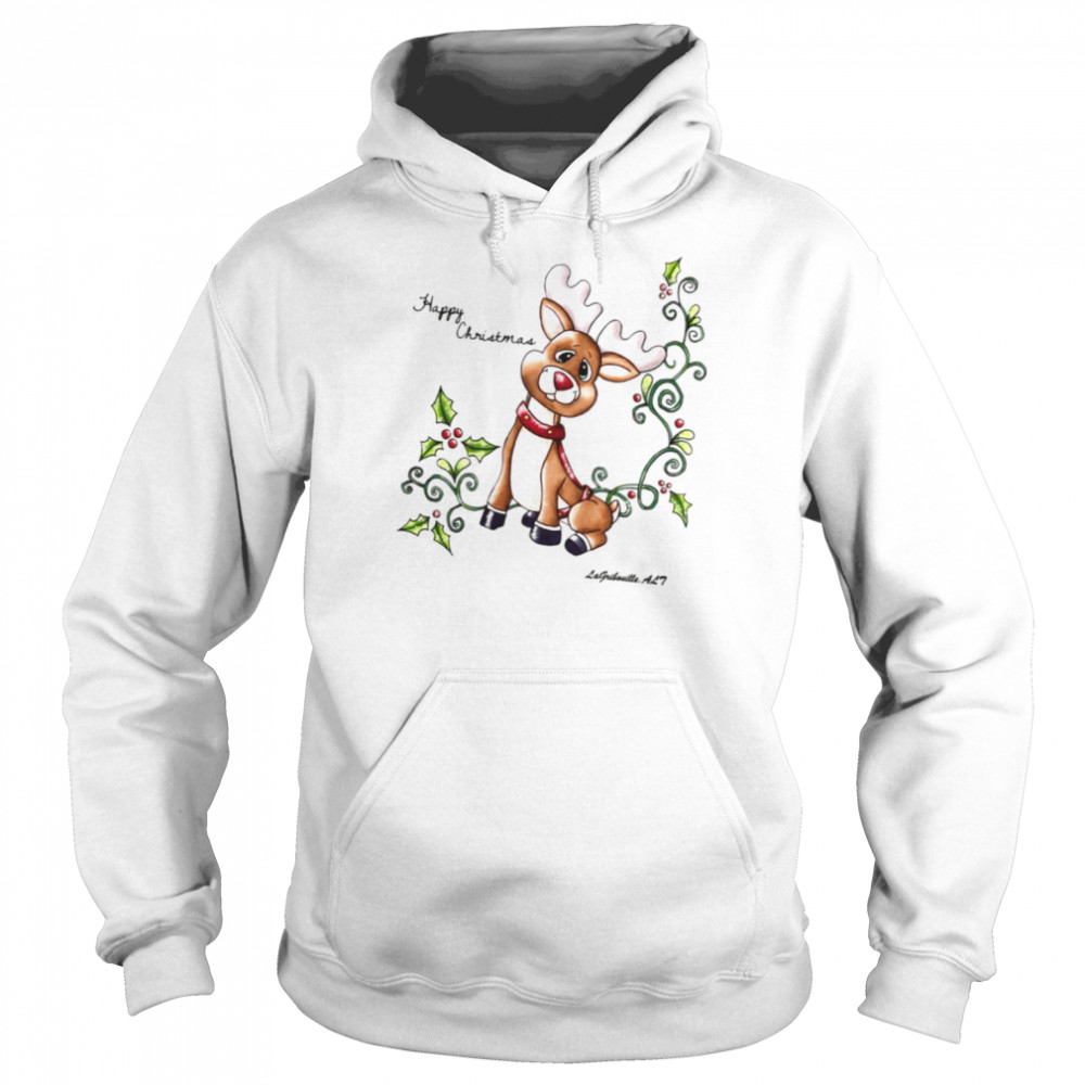 Aesthetic Design Reindeer Design Christmas  Unisex Hoodie