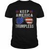 American Flag Sunglasses Keep America Trumpless Shirt Classic Men's T-shirt