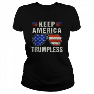 American Flag Sunglasses Keep America Trumpless Shirt Classic Women's T-shirt