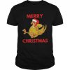 Angry Chicken Hates Xmas Design  Classic Men's T-shirt