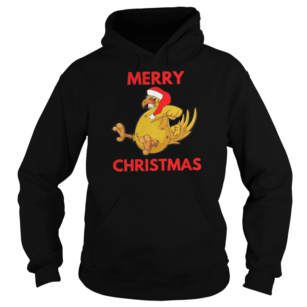 Angry Chicken Hates Xmas Design  Unisex Hoodie