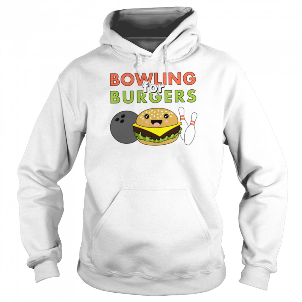 Animated Design Bowling For Burgers  Unisex Hoodie