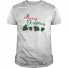 Animated Mistletoe Merry Christmas  Classic Men's T-shirt