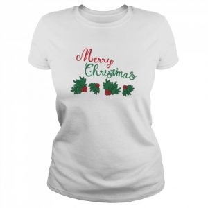 Animated Mistletoe Merry Christmas  Classic Women's T-shirt