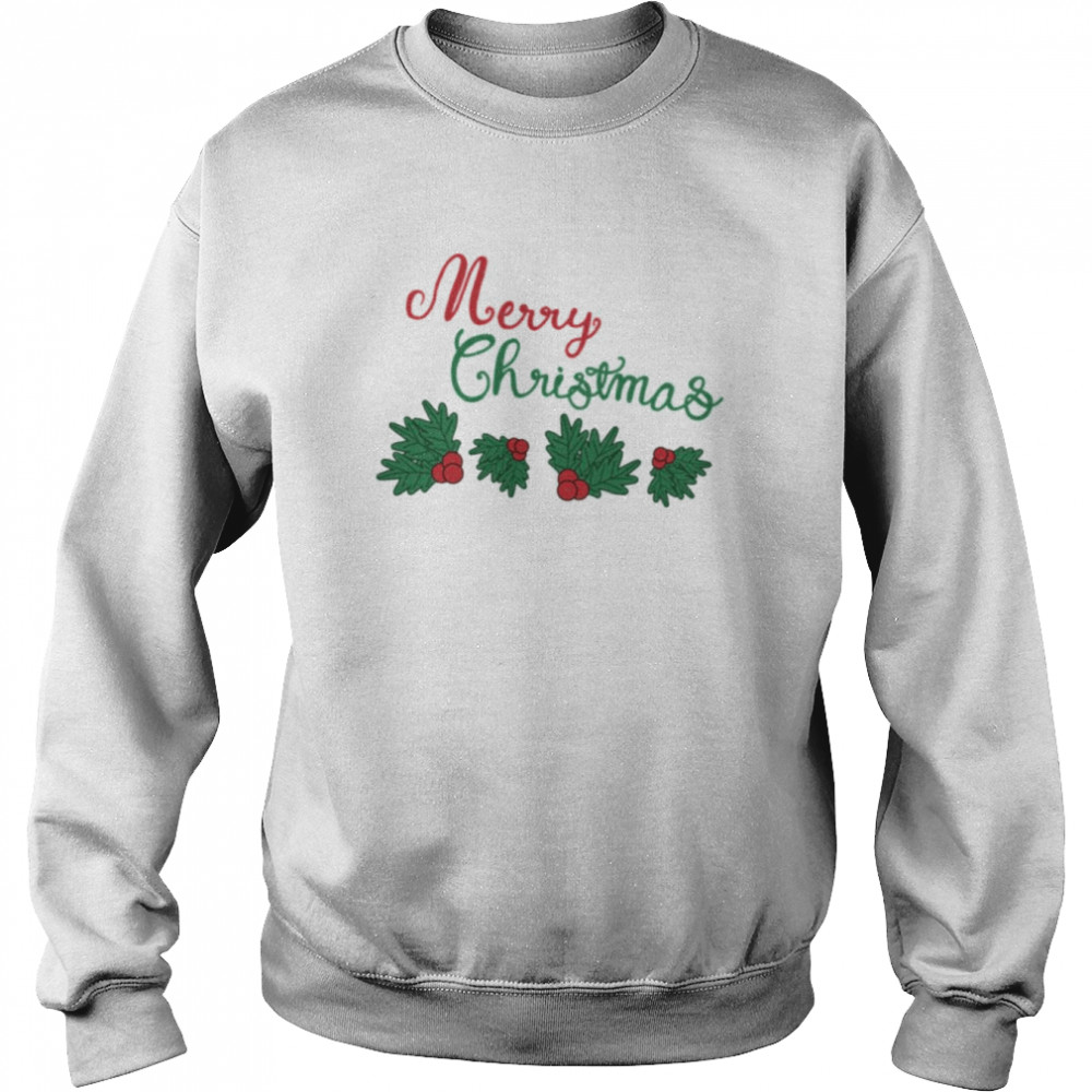 Animated Mistletoe Merry Christmas  Unisex Sweatshirt