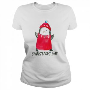 Animated Penguin Wearing Red Hat  Classic Women's T-shirt