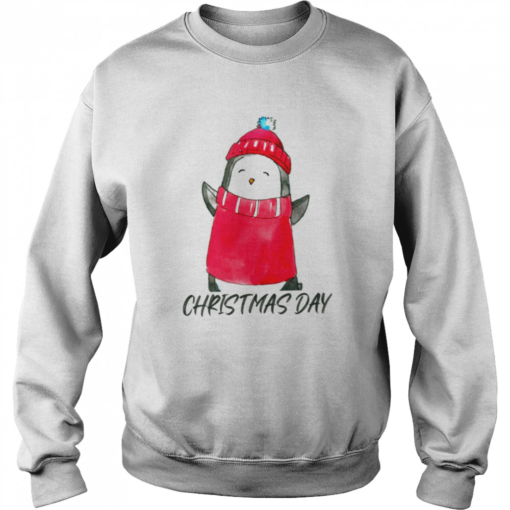 Animated Penguin Wearing Red Hat  Unisex Sweatshirt