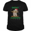 Animated Sloth Art Merry Slothmas  Classic Men's T-shirt