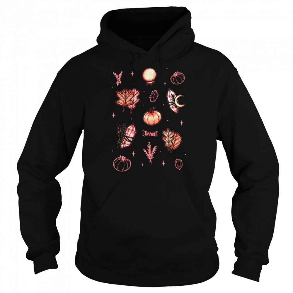 Autumn Magic Dark Halloween Pumpkin  Unisex Hoodie