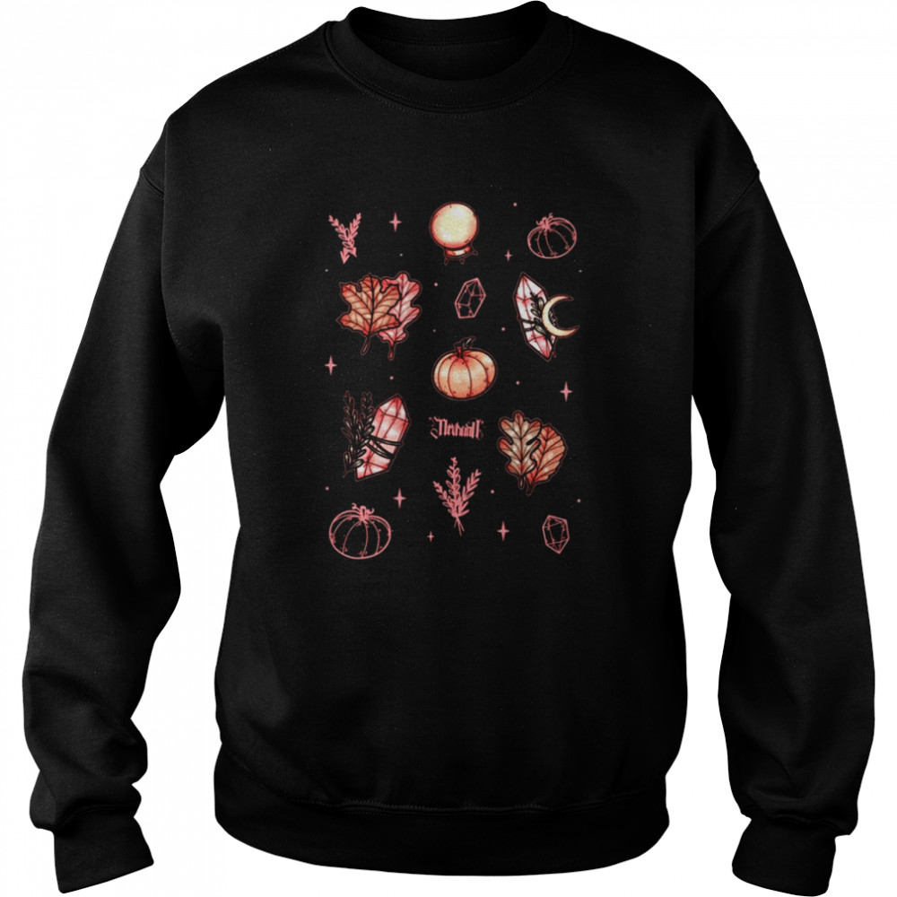 Autumn Magic Dark Halloween Pumpkin  Unisex Sweatshirt