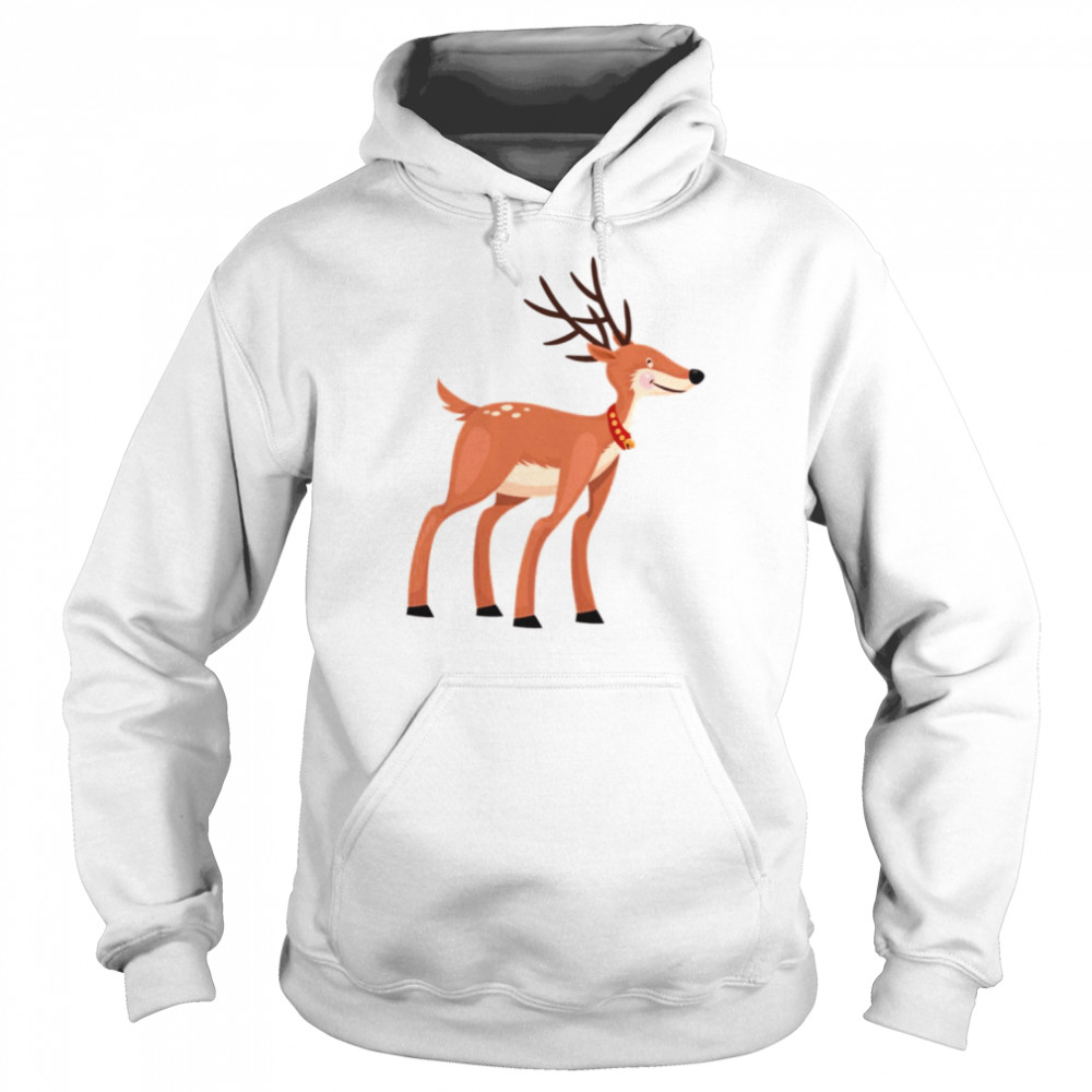 Baby Reindeer Waiting For Christmas  Unisex Hoodie