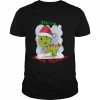 Baby T Rex Funny Dinosaur Cartoon Santa Saurus  Classic Men's T-shirt