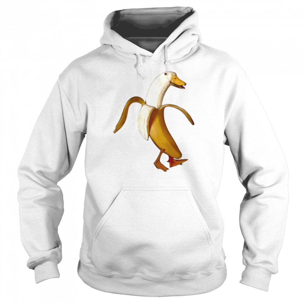 Banana Duck Walking Ducking  Unisex Hoodie