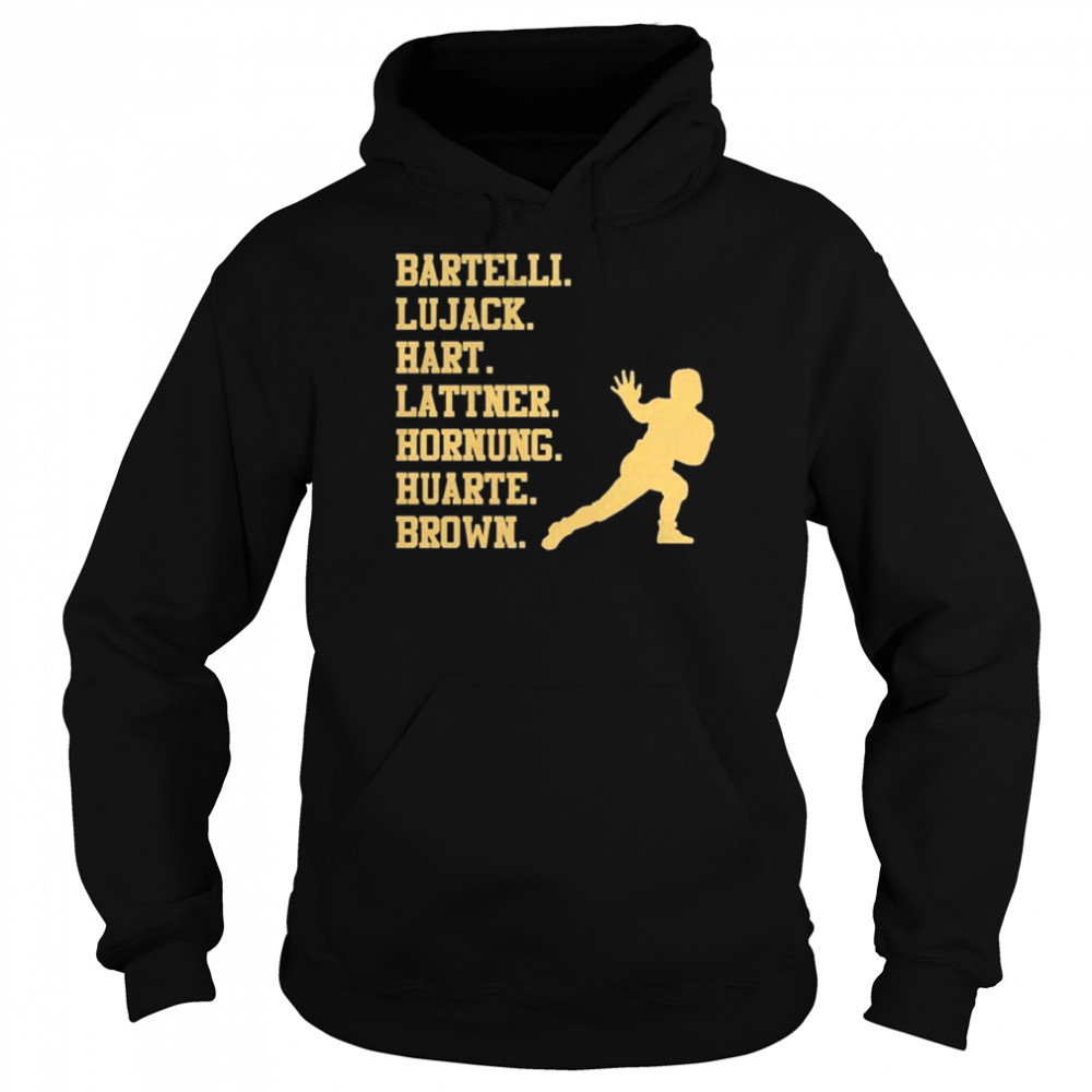 Bartelli Lujack hart lattner hornung huarte brown  Unisex Hoodie