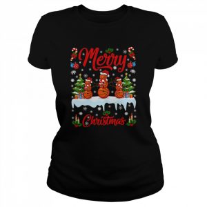 Basketball Xmas Snowman Basketball  Classic Women's T-shirt