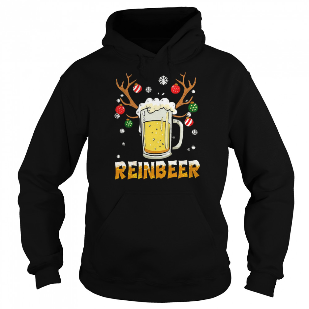 Beer Design Reindeer Christmas Design Xmas  Unisex Hoodie