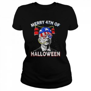 Biden Drink Beer 4th Of July Merry 4th Of Halloween Joe Biden Halloween T Shirt Classic Women's T-shirt