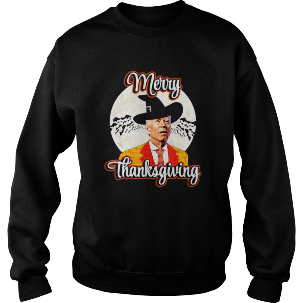 Biden Merry Thanksgiving, Biden 2022 Halloween vintage  Unisex Sweatshirt