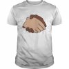 Black And White Handshake Anti-Racist Shirt Classic Men's T-shirt