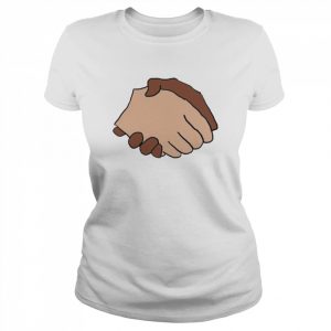 Black And White Handshake Anti-Racist Shirt Classic Women's T-shirt