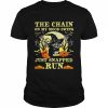 Black cat the chains on my mood swing just snapped run Halloween  Classic Men's T-shirt