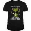 Black cat what day is today who cares i’m retired unisex T- Classic Men's T-shirt