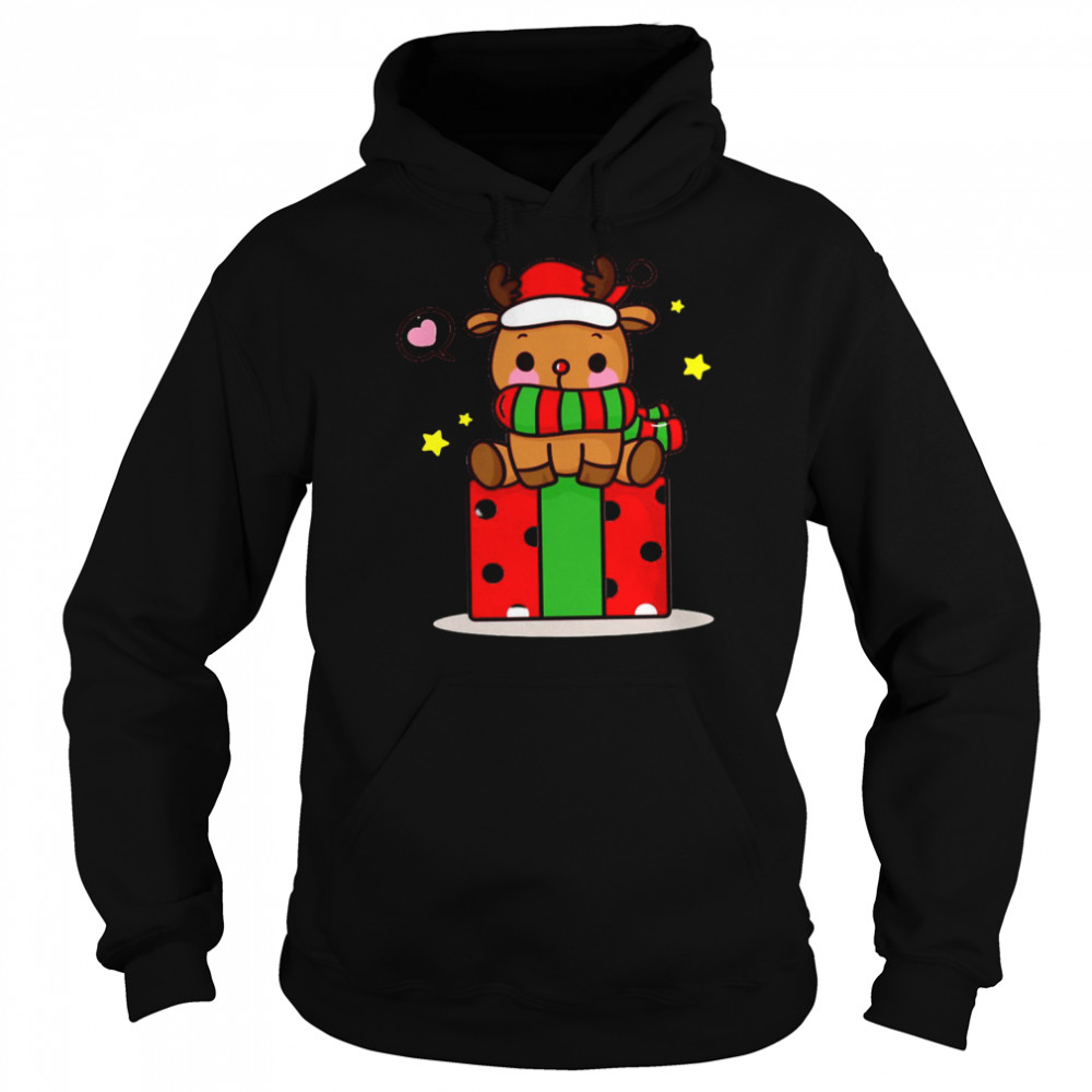 Boon Merry Christmas Girl Woman Amp S Caps Fitted  Unisex Hoodie