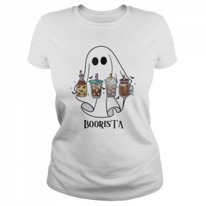 Boorista Boo Coffee, Halloween Spooky Ghost Coffee Barista  Classic Women's T-shirt