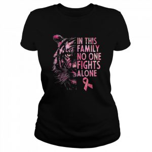 Breast Cancer Awareness 2022 Tiger Family Matching Ribbon Shirt Classic Women's T-shirt