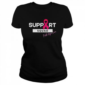 Breast Cancer Warrior Support Squad Breast Cancer Awareness T-Shirt Classic Women's T-shirt