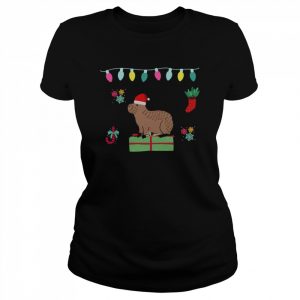 Capybara Christmas Xmas  Classic Women's T-shirt