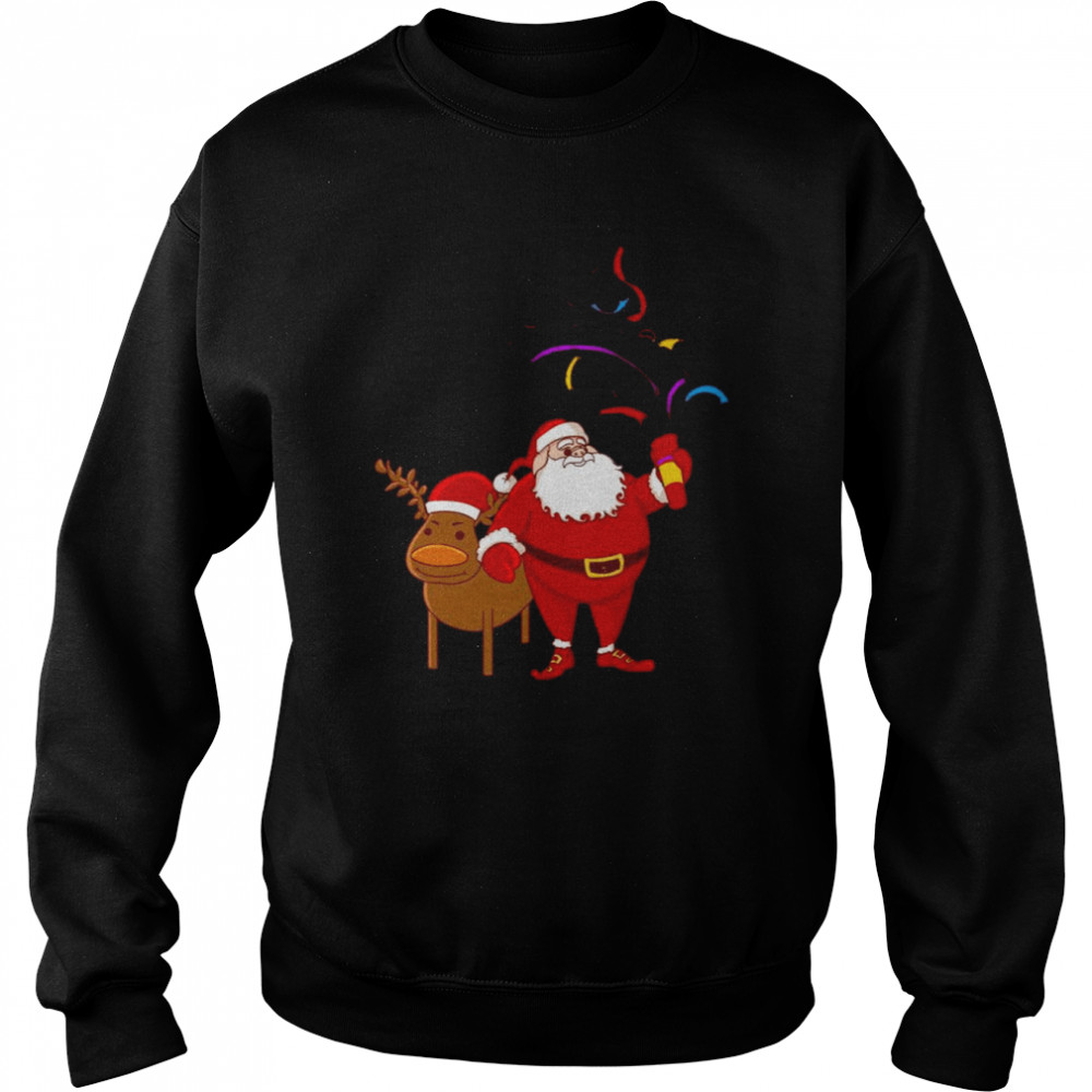 Celebrating The Happiest Time Santa Merry Christmas 2022  Unisex Sweatshirt