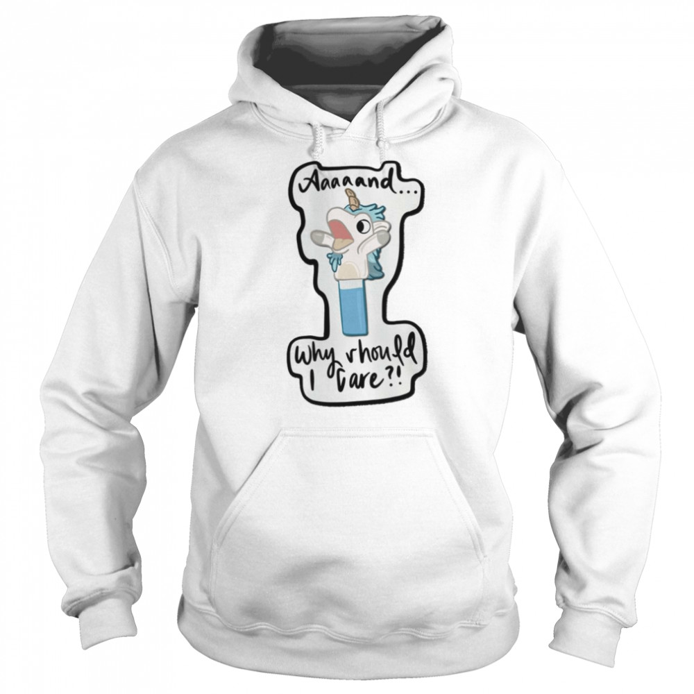 Chibi Aaaand Why Should I Care Unicorse  Unisex Hoodie