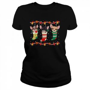 Chihuahua Christmas Lights Funny Xmas  Classic Women's T-shirt