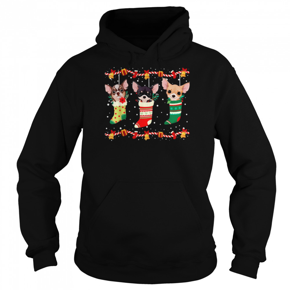 Chihuahua Christmas Lights Funny Xmas  Unisex Hoodie