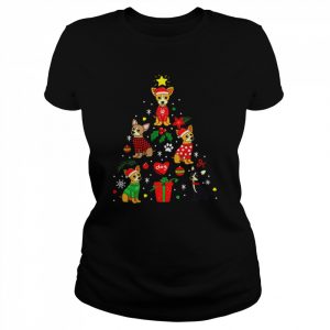 Chihuahua Christmas Ornament Tree Christmas Design Xmas  Classic Women's T-shirt