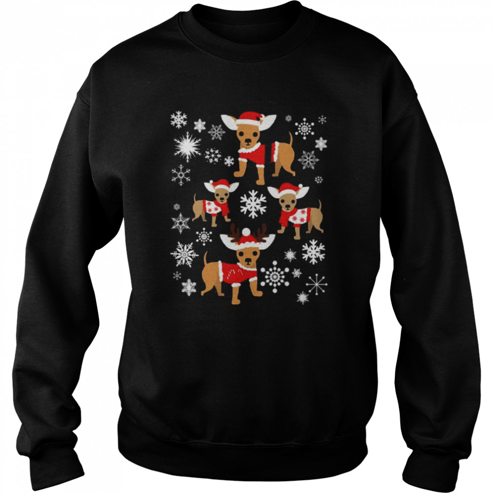 Chihuahua Cosplay Reindeer Christmas  Unisex Sweatshirt