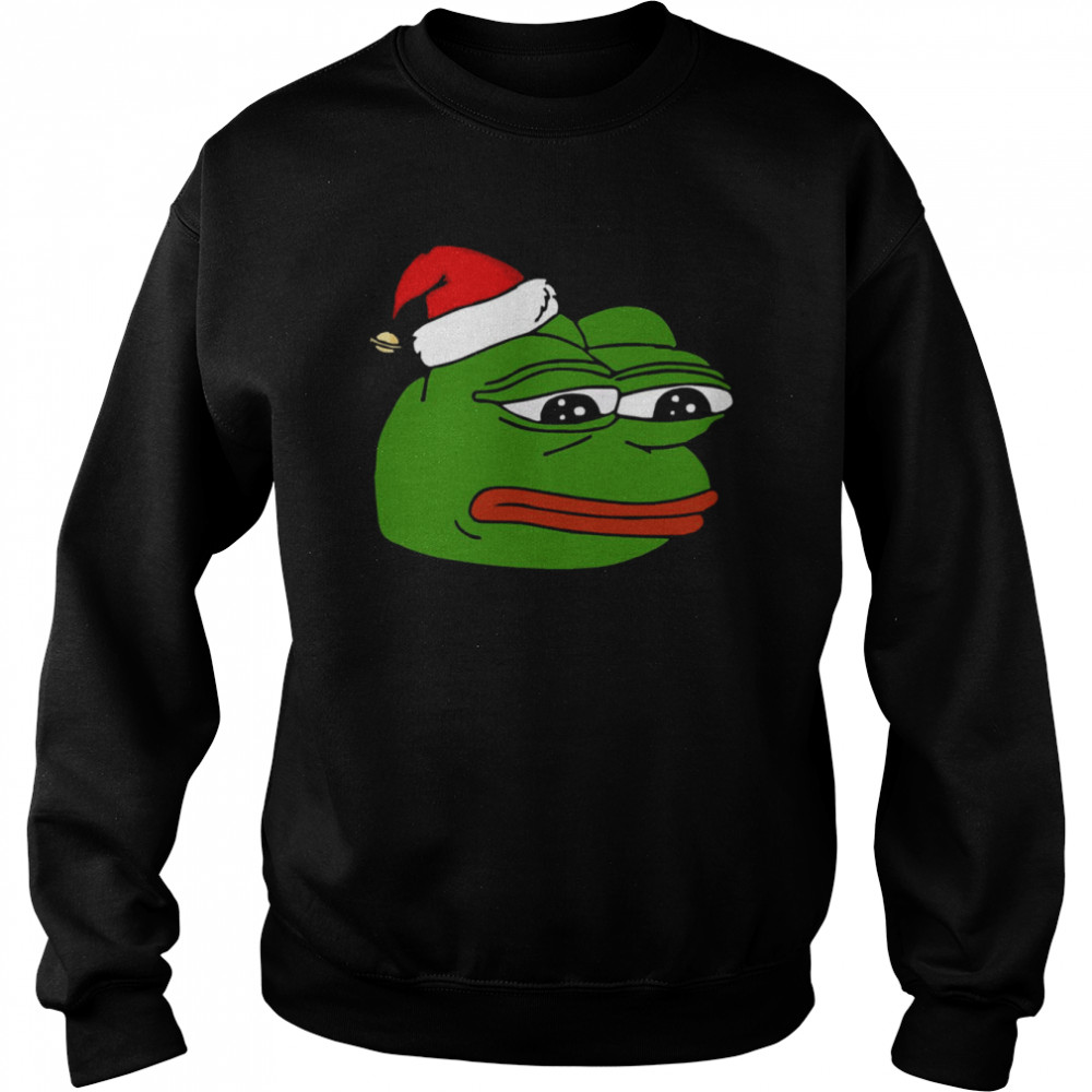 Christmas Pepe Funny Hot Meme  Unisex Sweatshirt