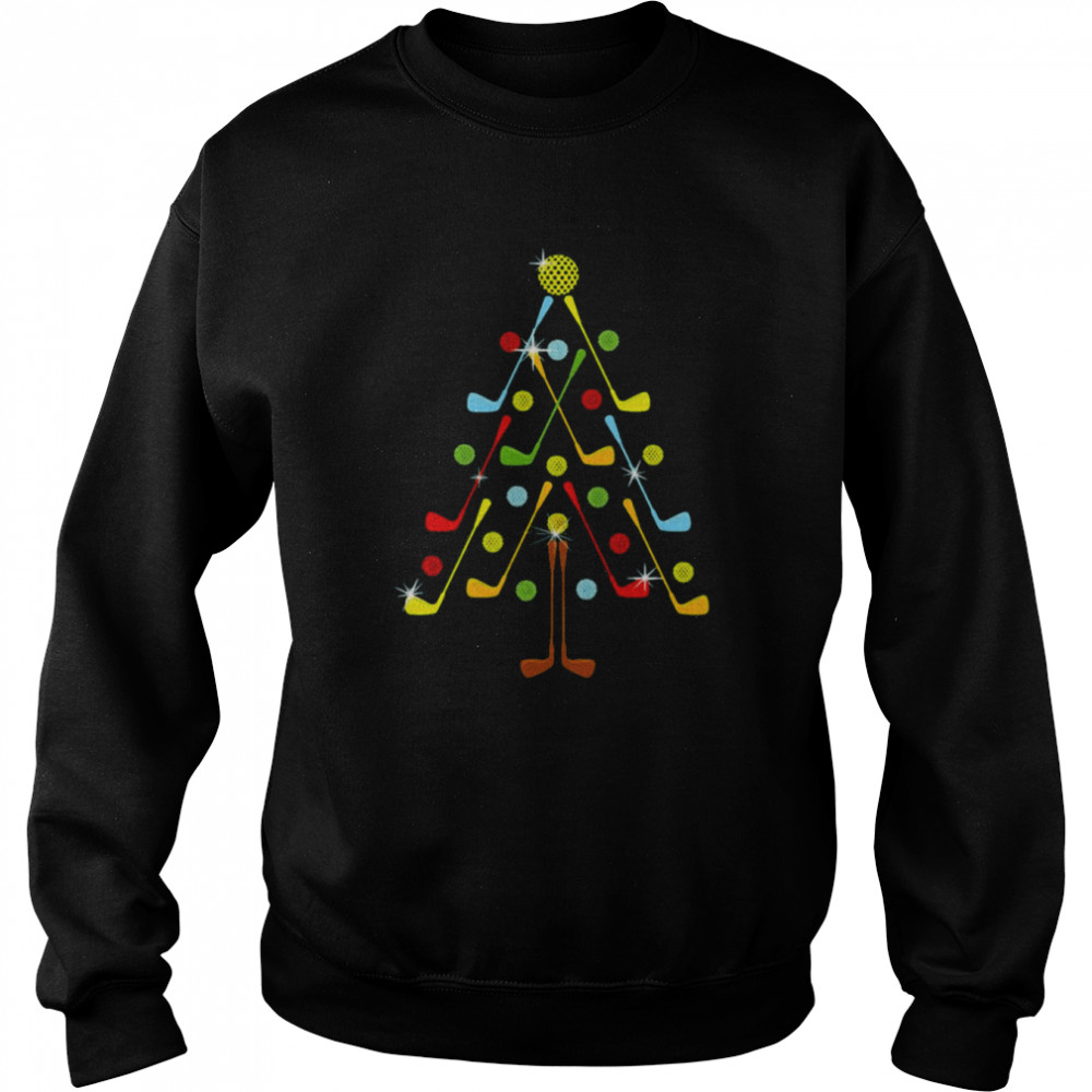 Christmas Tree Golf Ball  Unisex Sweatshirt