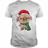 Christmas With Pig Hat Merry Christmas  Classic Men's T-shirt