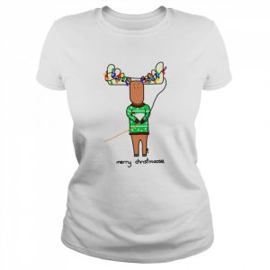 Christmoose Funny Animated Reindeer  Classic Women's T-shirt